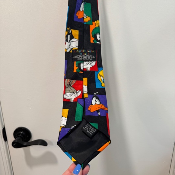 Looney Tunes Neck Tie Bugs Bunny Daffy Duck‎ Sylvester Tweety Bird 1993 - Picture 7 of 7